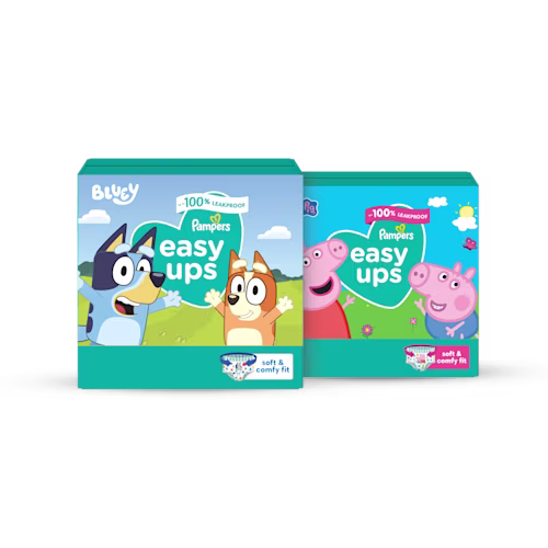 Pampers® Easy Ups™  Tamaño 2T/3T - 6T/7T Valoración de 4.8 sobre 5 estrellas