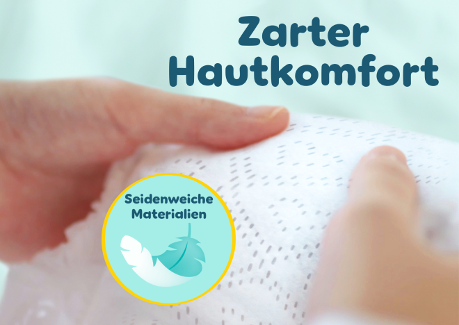 Hautkomfort: Millionen von Mikroporen halten Urin und flüssigen Stuhl von der Haut fern