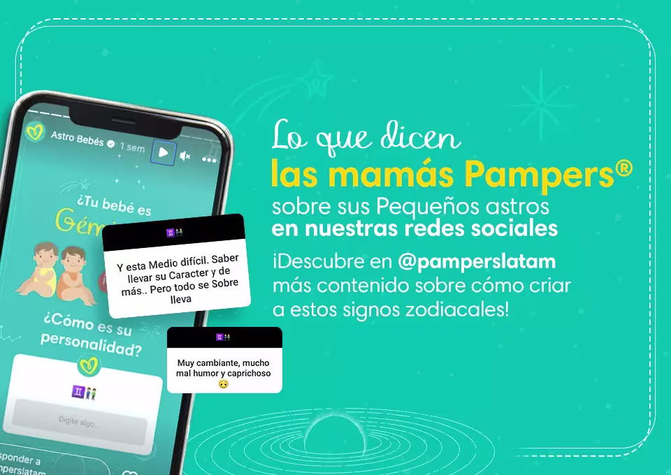 Horóscopo Geminis para tu bebé: Testimonio de mamás Pampers