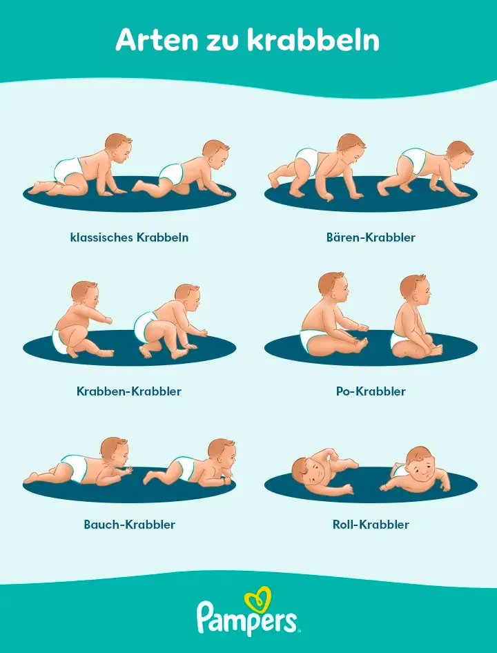 Die verschiedenen Arten zu krabbeln