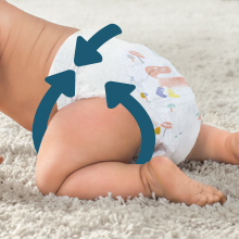 Sıvıyı hızla emen, bel ve bacak çevresinde sızıntıyı önlemeye yardımcı olan üç kanallı koruma sistemi.