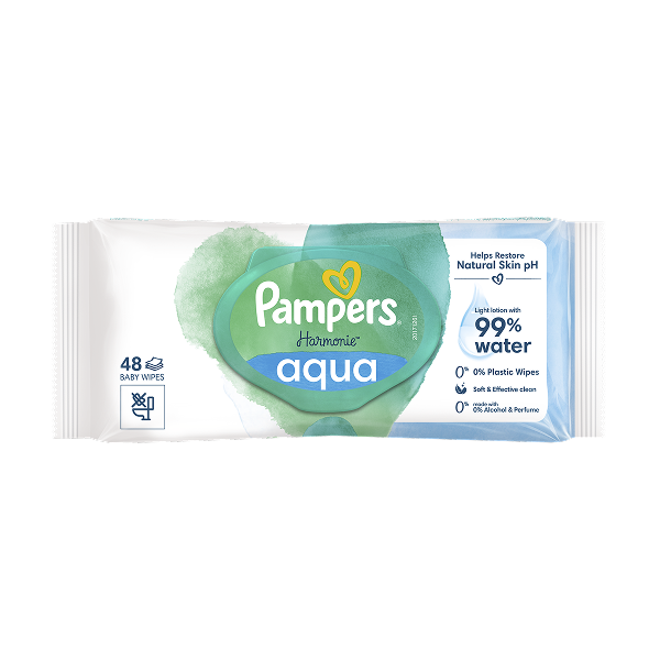 Pampers Harmonie Aqua 0% Plastic