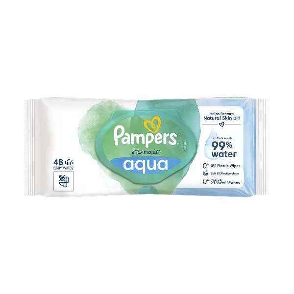 Pampers Harmonie Aqua 0% Plastic