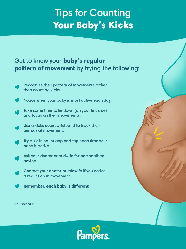 Tips on how to count your baby's kicks
