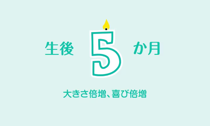 生後5か月の赤ちゃん