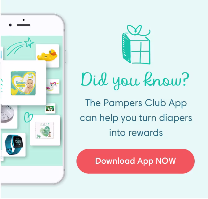 Get Pampers app Join Pampers Club