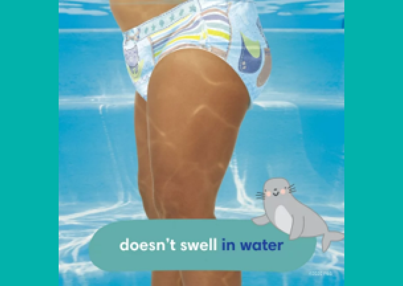 Les Pampers Splashers ne gonflent pas dans l’eau