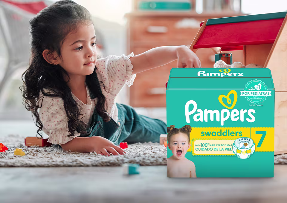 Pañales pampers etapa 7