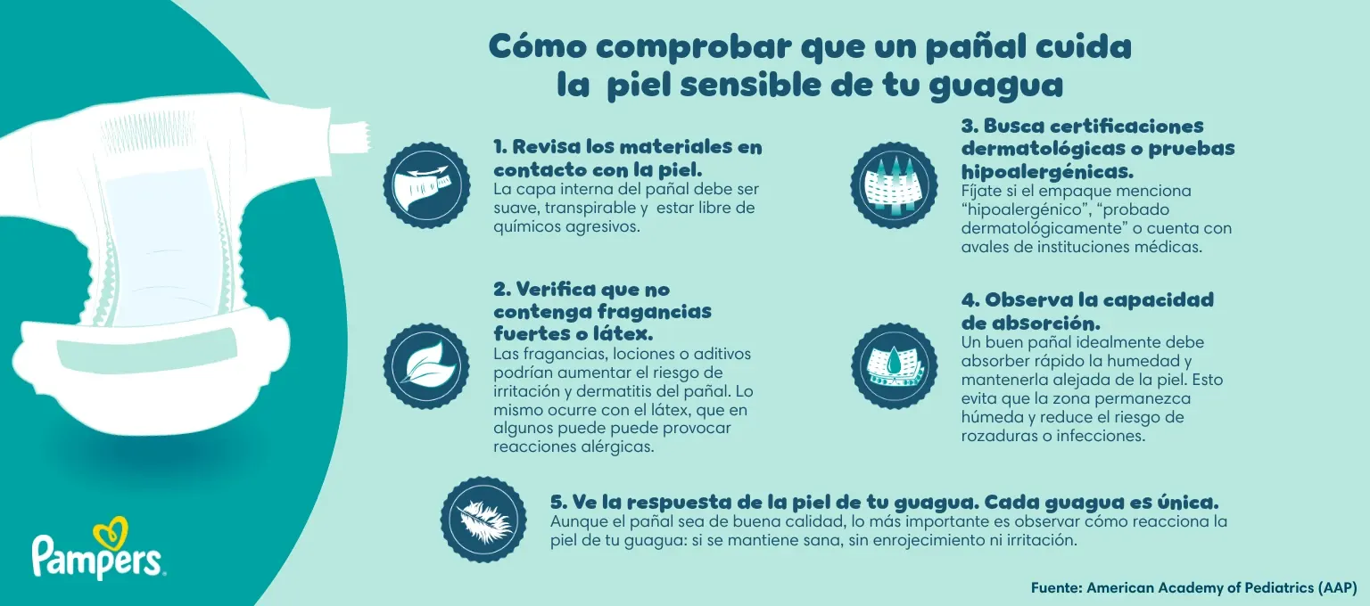 ¿De qué están hechos los pañales Pampers?