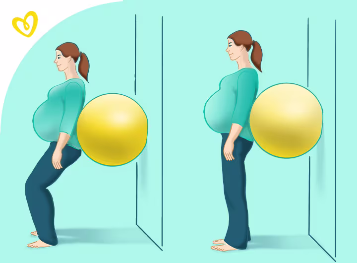 Schwangerschaftsgymnastik: Übung zur Kräftigung der Beine