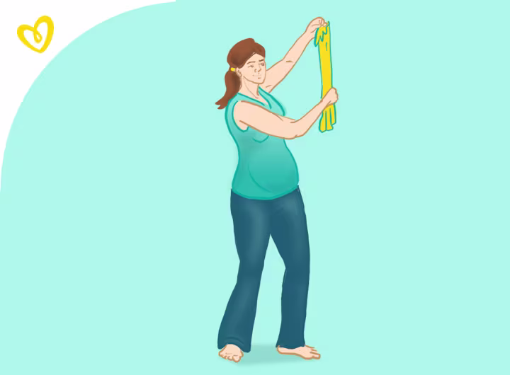 Schwangerschaftsgymnastik: Kreislauf anregende Übung