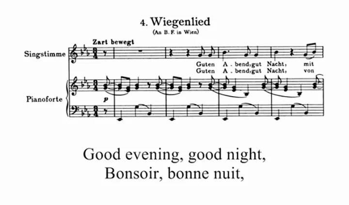 La Berceuse de Brahms » ou « Wiegenlied