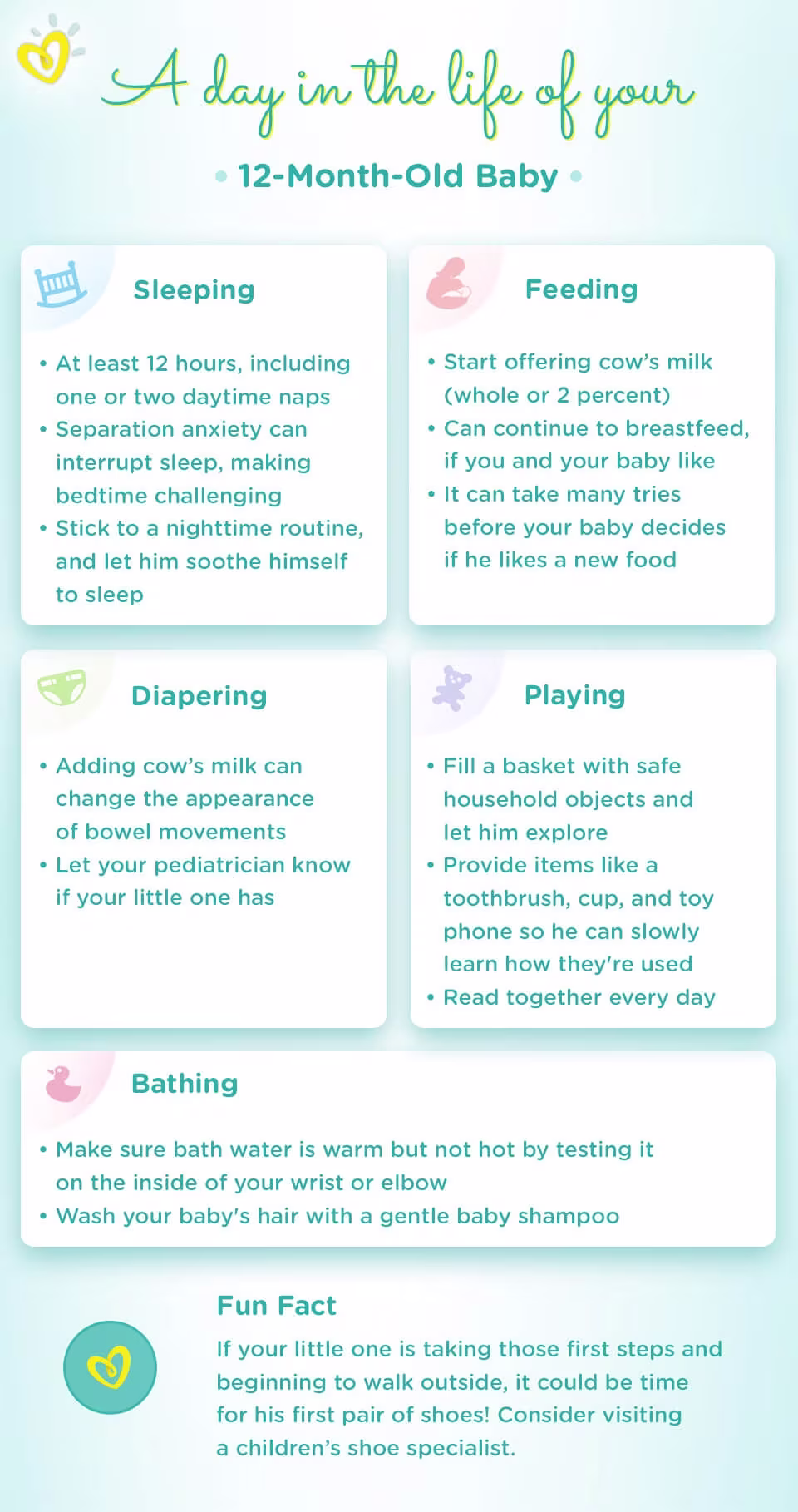 A Day in the Life of Your 1 Year Old Baby