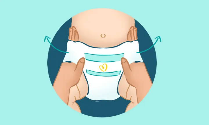 足に手を入れてパンツタイプ