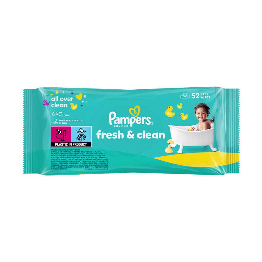 Pampers® Fresh & Clean doekjes 4.7 out of 5 stars rating
