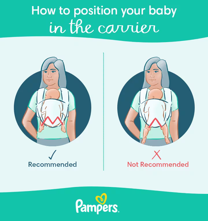 baby carrier support and positioning