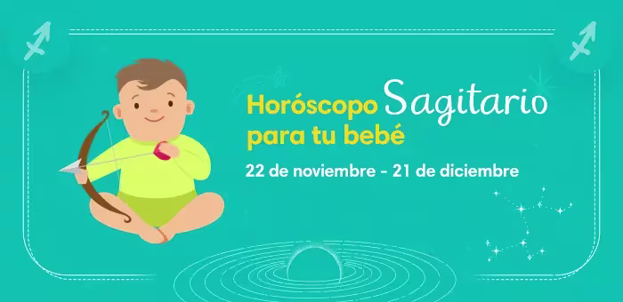 Personalidad del horóscopo Sagitario para tu bebé
Sagitario
22 de noviembre - 21 de diciembre