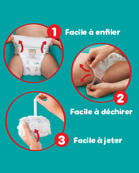 facile à enfiler - facile à déchirer - facile à jeter