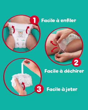 facile à enfiler - facile à déchirer - facile à jeter