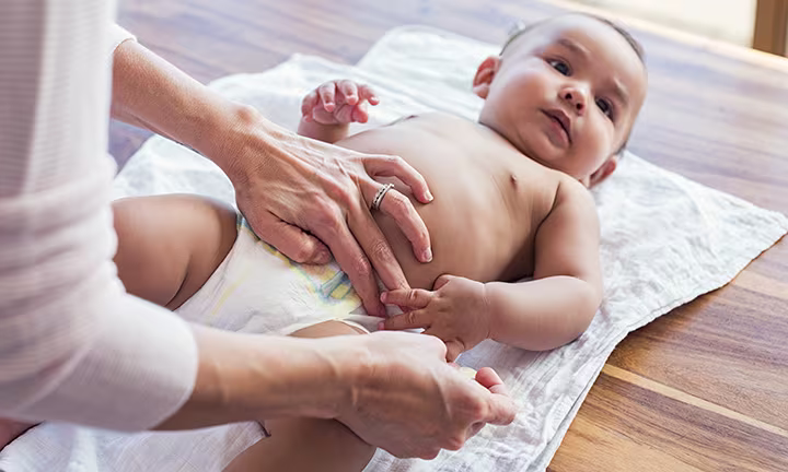 Érythème fessier chez le bébé