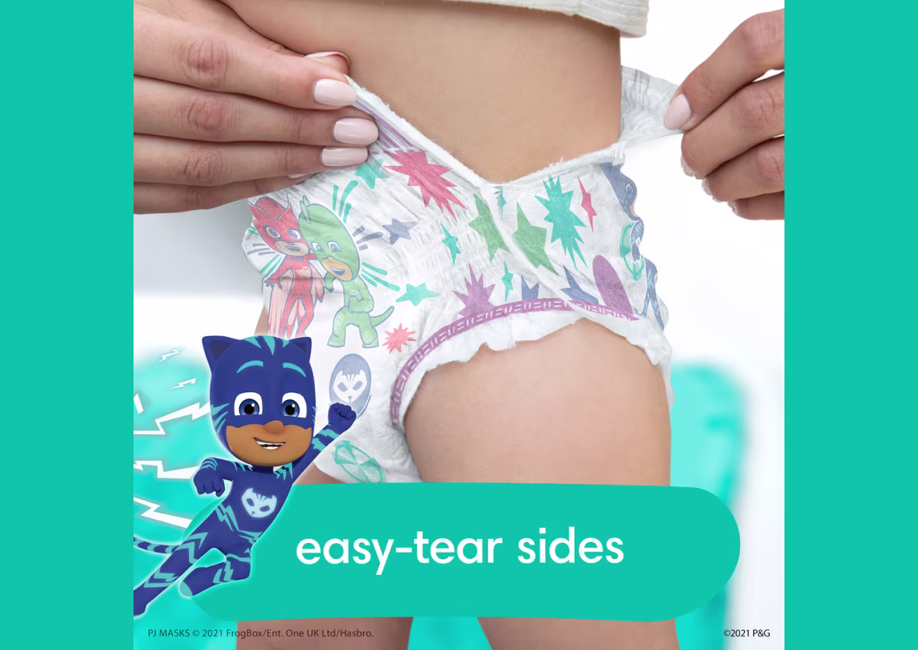 Image montrant les côtés facilement détachables pour retirer le sous-vêtement.