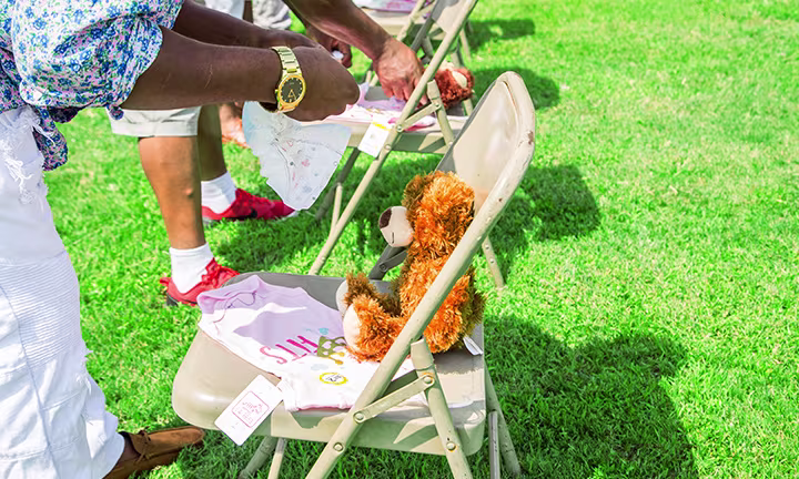 Diaper Change Relay Race baby shower game