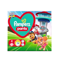 Promocyjny baner Pampers Premium Pants z motywem Paw Patrol dla dzieci