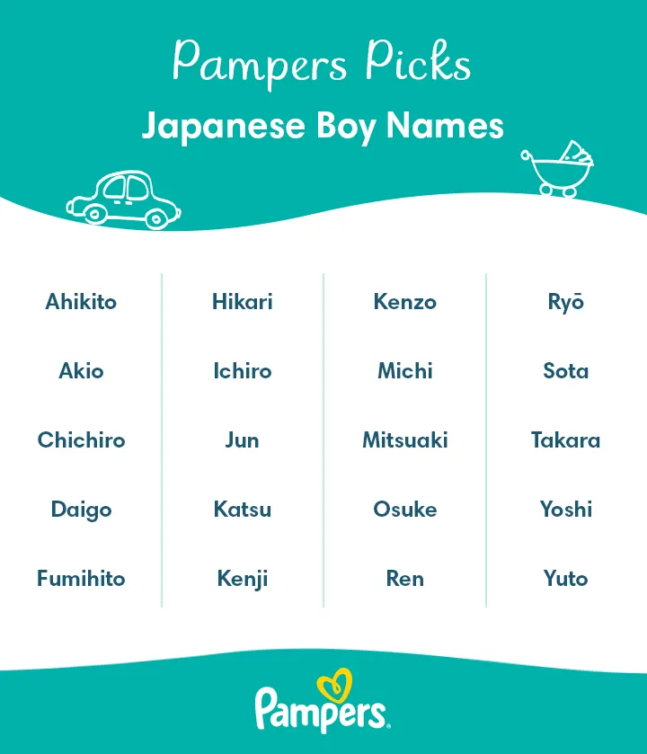Top japanese boy names Pampers US Japanese boy names 720px