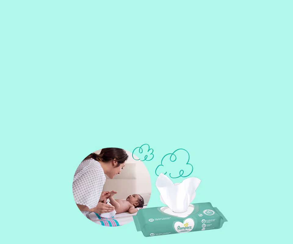 מגבוני פמפרס® סנסטיב™ לעור עדין