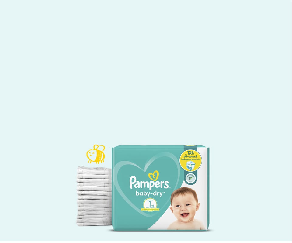 חיתולי פמפרס® בייבי דריי™