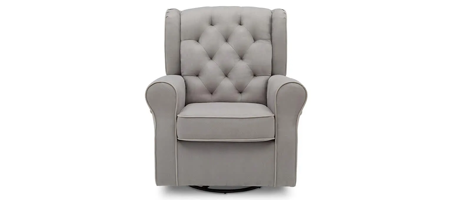 Delta Children Emerson Upholstered Glider Swivel Rocker Chair