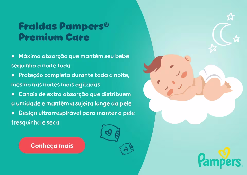 Fraldas Pampers® Premium Care