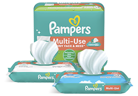 Pampers Expression pop of freshness .