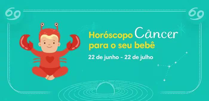 Personalidade do horóscopo câncer para o seu bebê

Câncer
22 de junho - 22 de julho