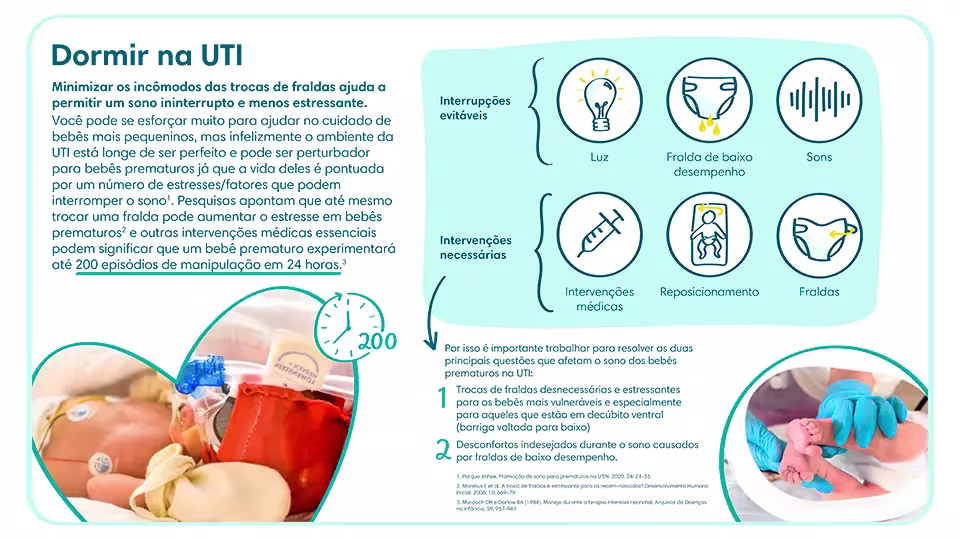 Dormir na UTI | Pampers® Brasil