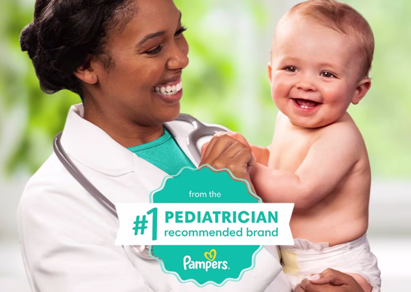 From Pampers, the #1 Pediatrician recommended brand