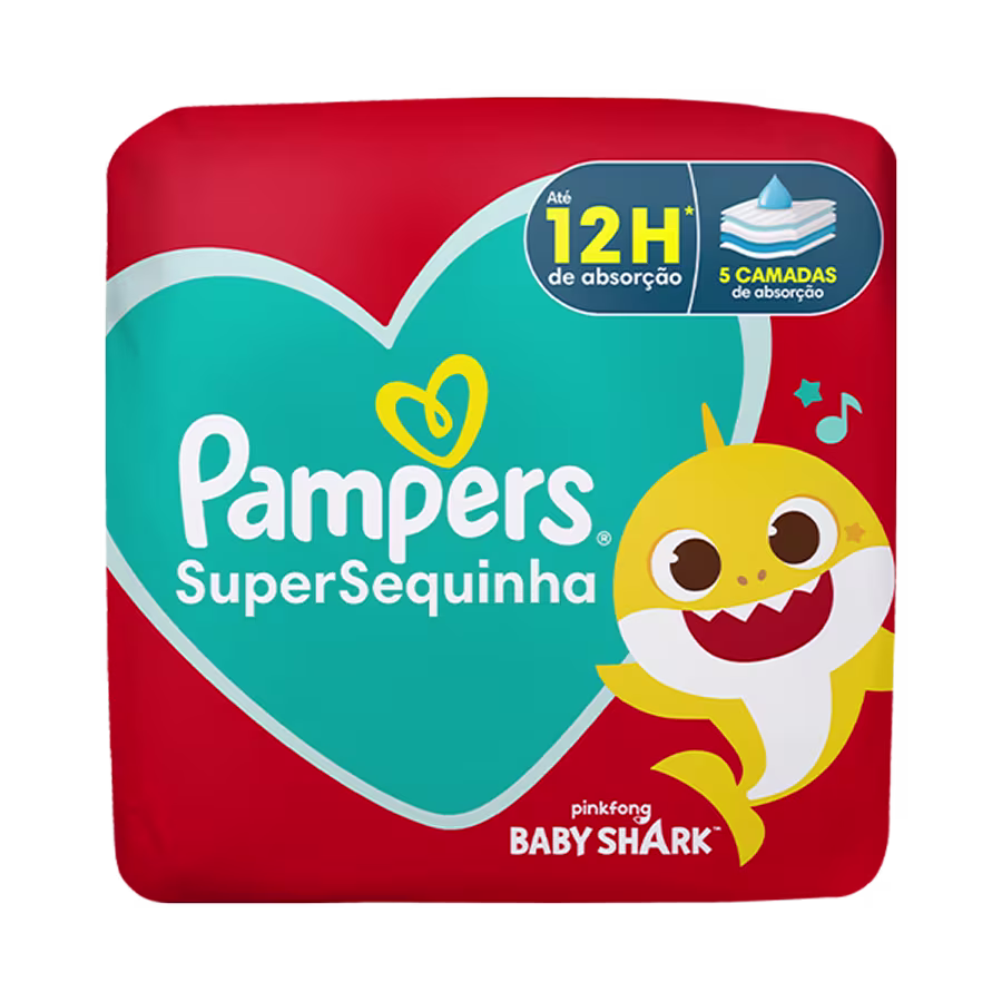 Pampers® Supersequinha TAMANHO P - XXG