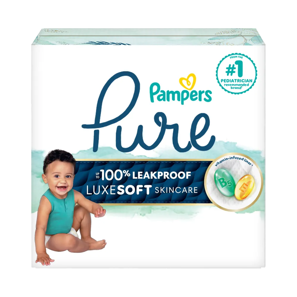 Packshot of Pampers Pure diapers