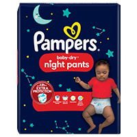 Pak Pampers Baby-Dry night pants