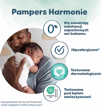 Certyfikaty i informacje o Pampers Harmonie Certyfikaty i informacje o Pampers Harmonie