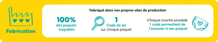 Informations sur la fabrication des couches Pampers