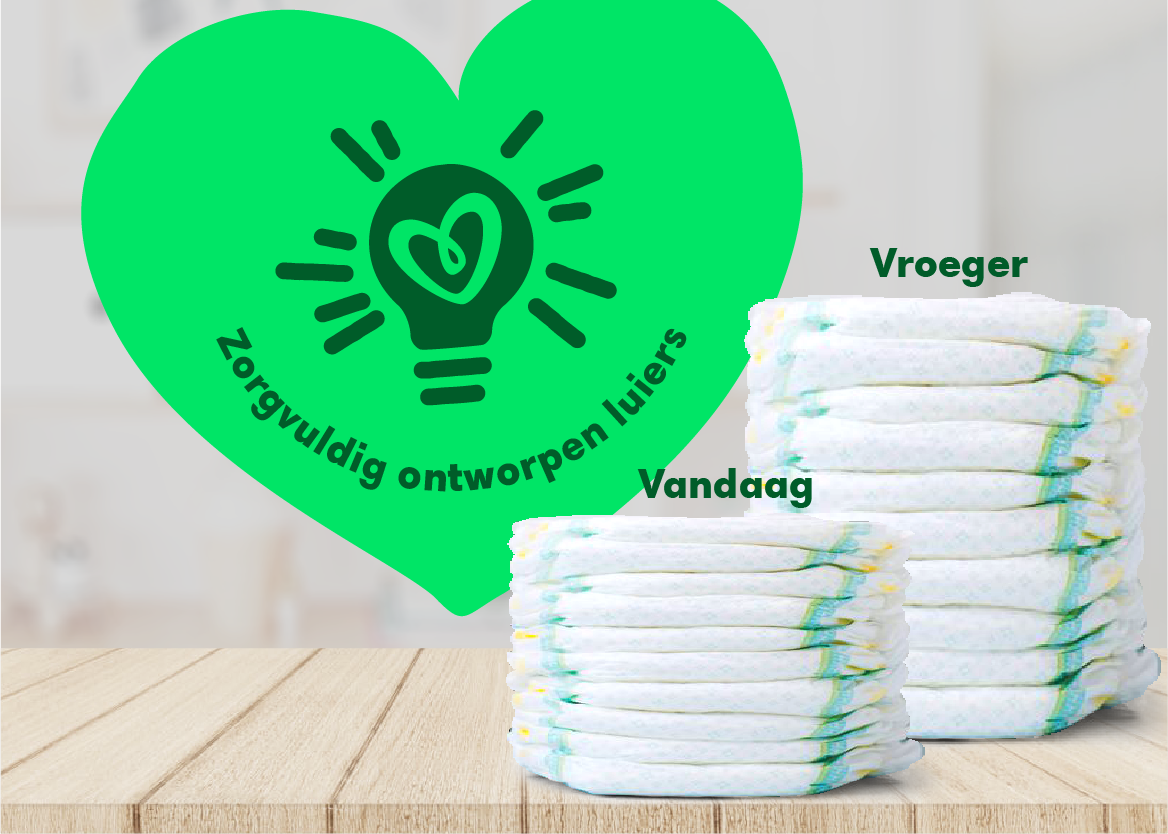 Zorgvuldig ontworpen luiers