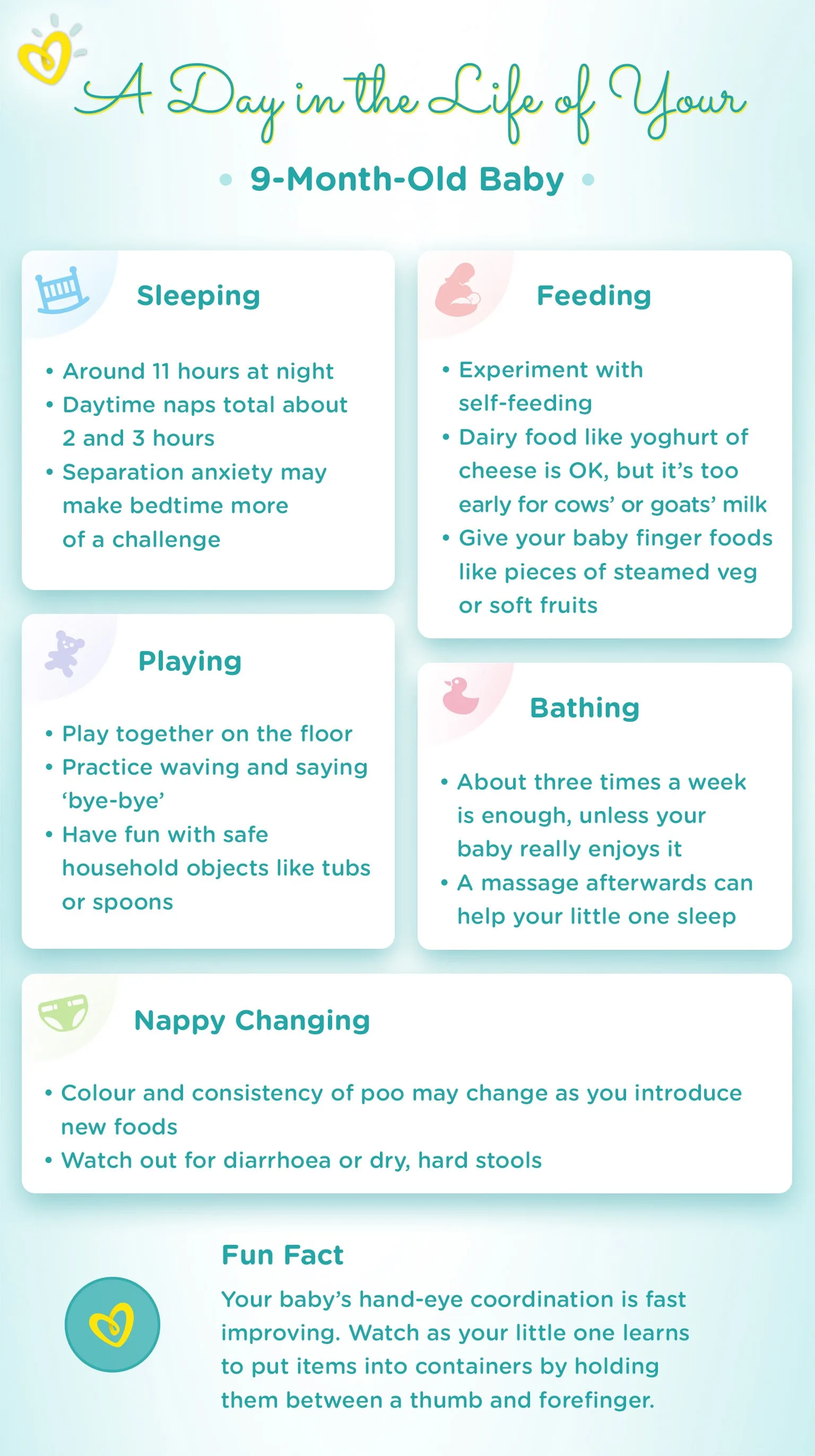 9 month old baby-Article Content Image2 9_month_old_Daily-Routine_Infographic-UK_1536-min