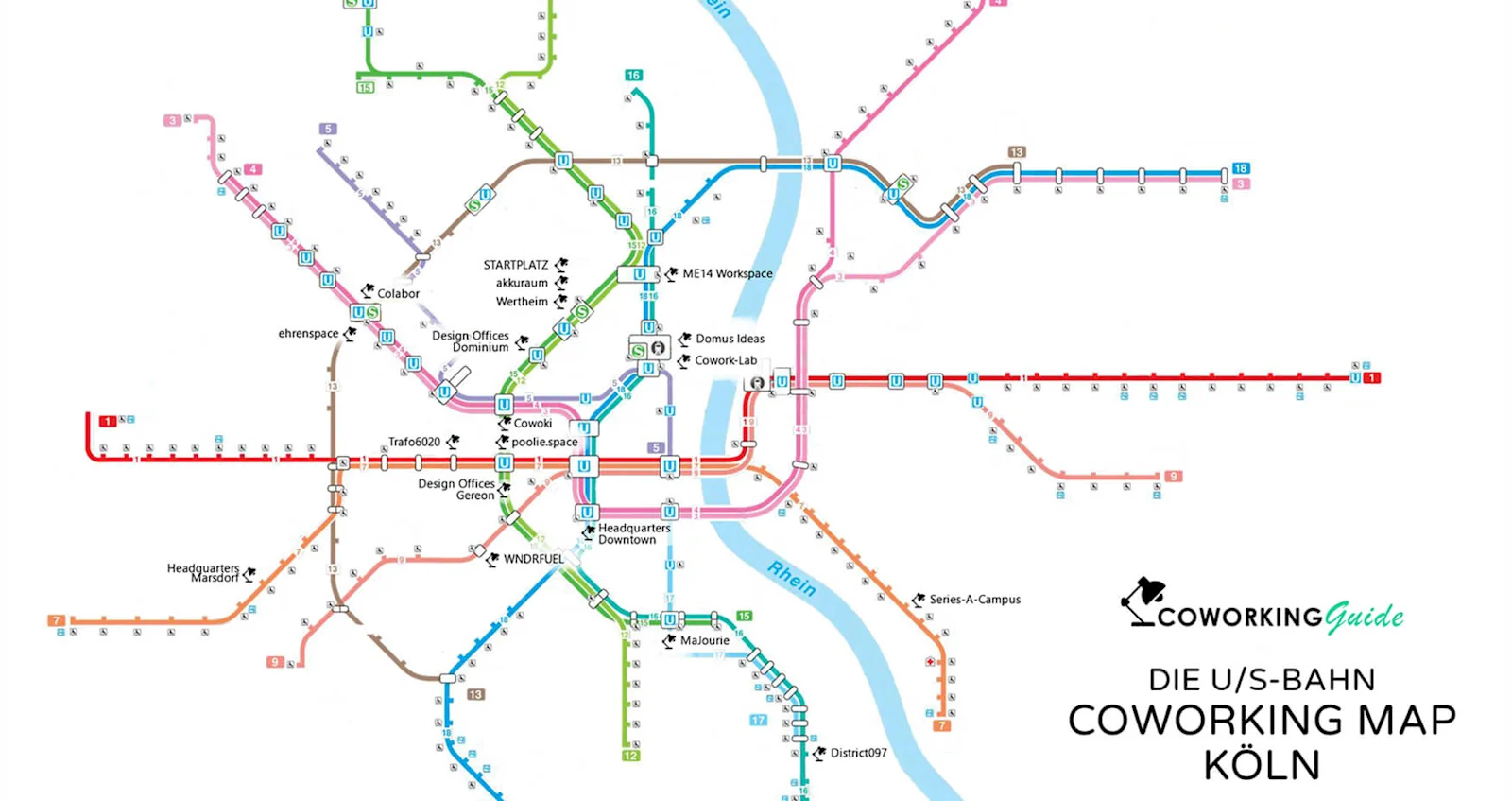ubahn coworking map köln