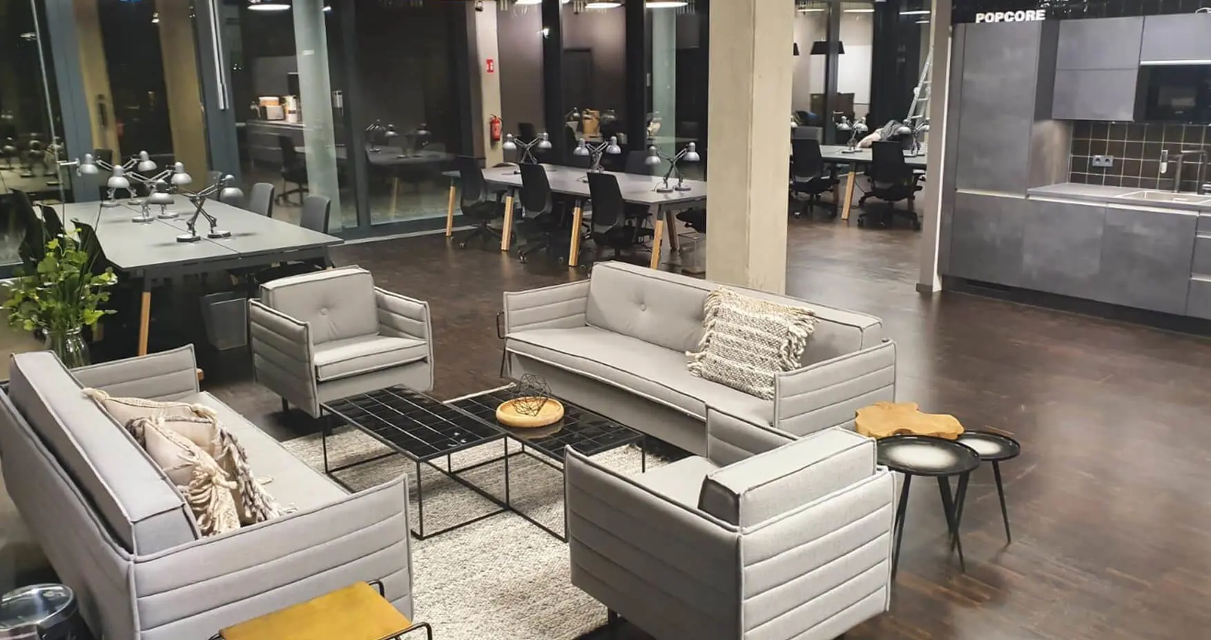 Knotel Hussitenstraße Lounge Bereich