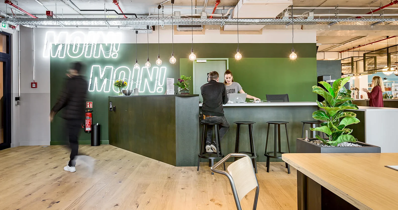 WeWork Stadthaus Hamburg Rezeption
