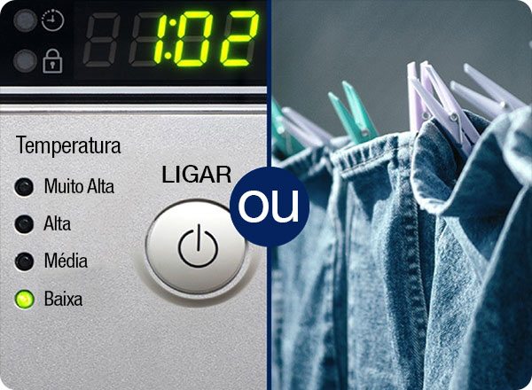 Mito 5: “Meu jeans adora ficar quentinho, então eu o coloco no ciclo bem quente na secadora.”