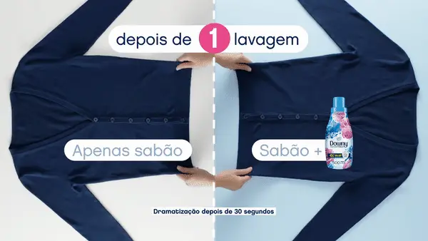 Downy evita que suas roupas estiquem