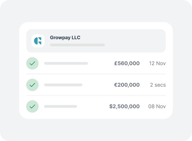Total transaction view