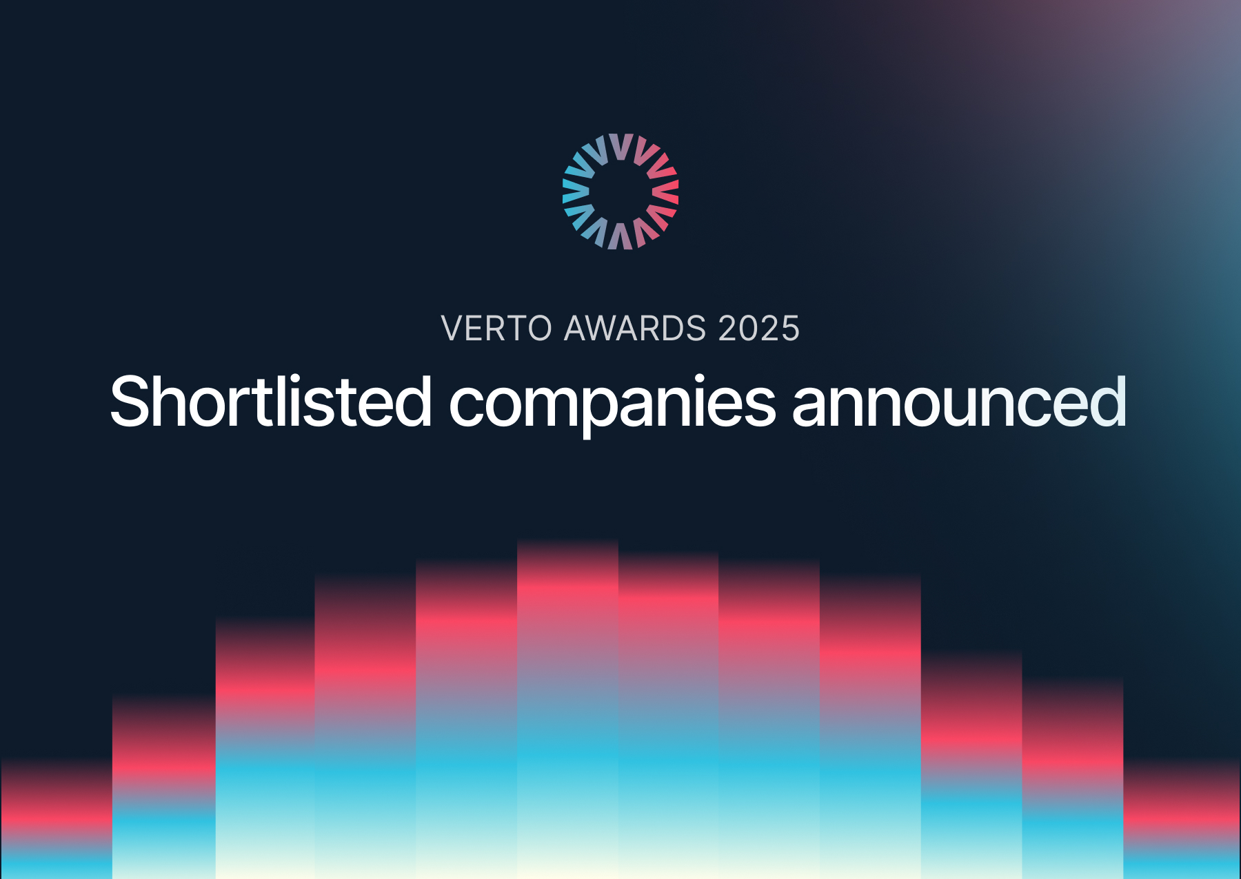 Verto Awards shortlisted announcement